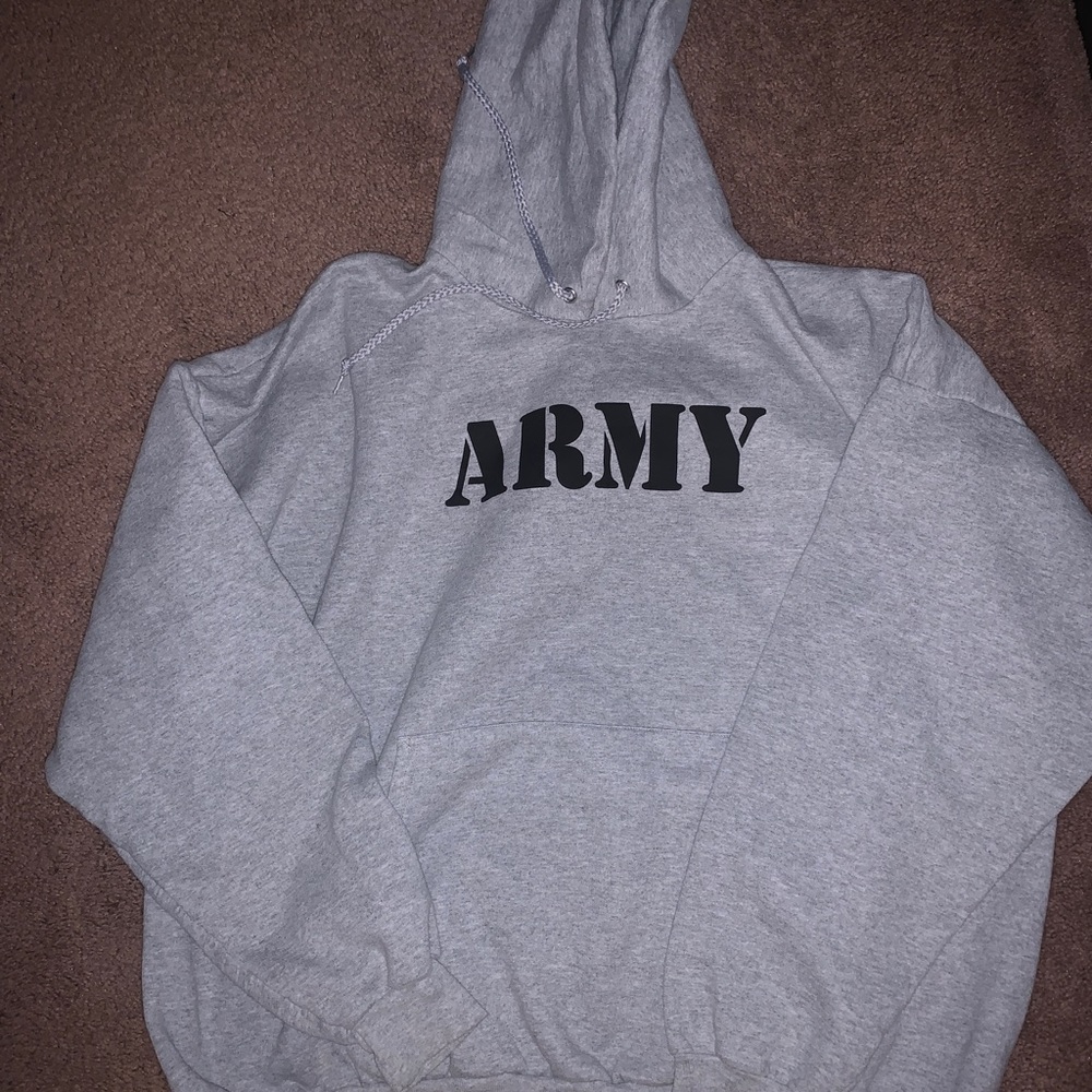 Gray ARMY Hoodie